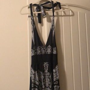 Black halter sundress